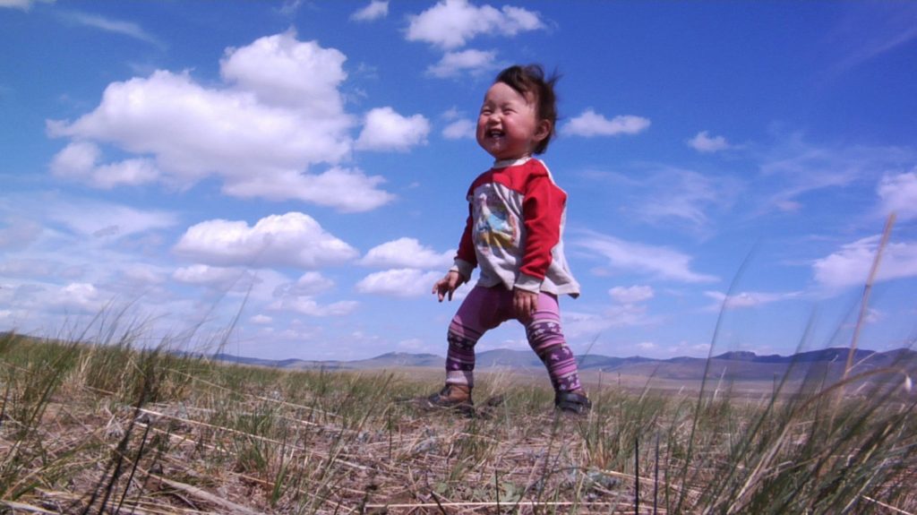 Bayar, who lives in Mongolia with his family, is one of the four babies followed from birth to first steps in Thomas Balmès' BABIES, a Focus Features release.