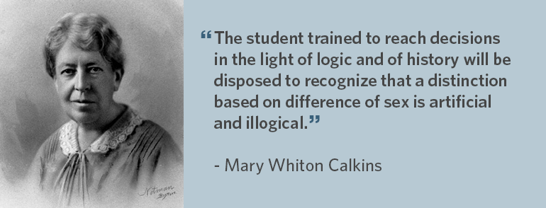 mary whiton calkins